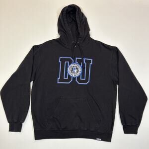 Duke Blue Devils Hoodie Mens Size Large Black Pullover Sweatshirt College Sports